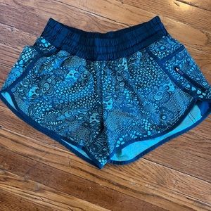 Lululemon shorts, size 8, green paisley print